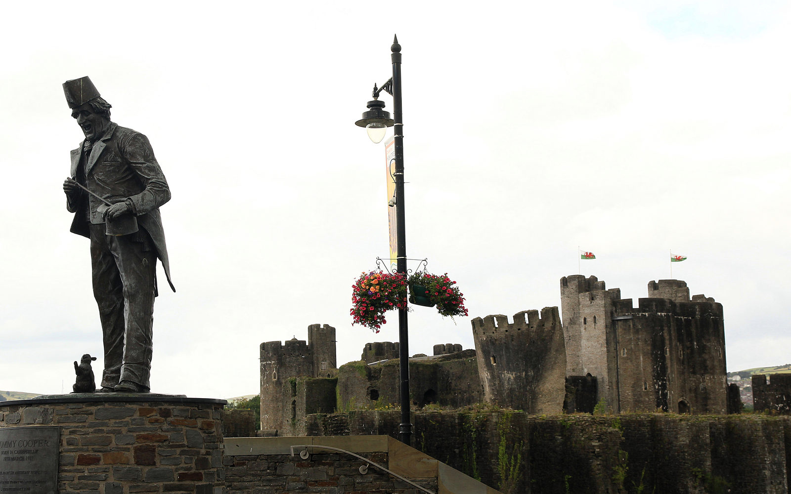 Caerphilly Castle, the largest castle in Wales